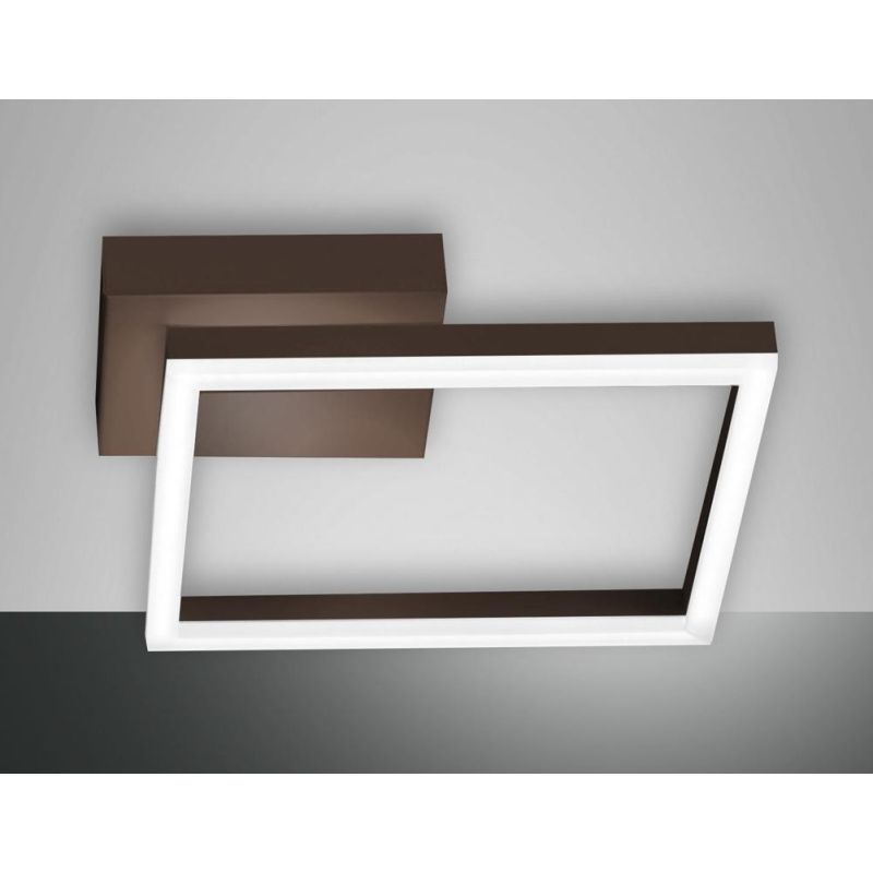 3394-21 BARD PLAFONIERA MODERNA DI FORMA QUADRATA CM 27X27 5 COLORI LED 22W Fabas Luce - Cristalensi Shop Online