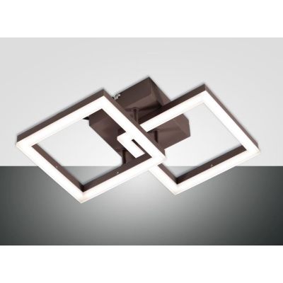 3394-28 BARD PLAFONIERA MODERNA CON DUE QUADRATI LUMINOSI LED 21W IN 5 COLORI DI FABAS LUCE Fabas Luce - Cristalensi Shop Online