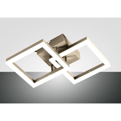 3394-28 BARD PLAFONIERA MODERNA CON DUE QUADRATI LUMINOSI LED 21W IN 5 COLORI DI FABAS LUCE Fabas Luce - Cristalensi Shop Online