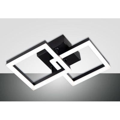 3394-28 BARD PLAFONIERA MODERNA CON DUE QUADRATI LUMINOSI LED 21W IN 5 COLORI DI FABAS LUCE Fabas Luce - Cristalensi Shop Online