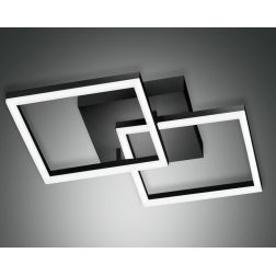 3394-22 BARD PLAFONIERA MODERNA 5 COLORI CON DUE QUADRATI LUMINOSI LED 39W DI FABAS LUCE Fabas Luce - Cristalensi Shop Online 2