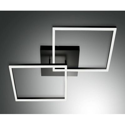 3394-65 BARD PLAFONIERA MODERNA 5 COLORI CON DUE QUADRATI LUMINOSI LED 52W DI FABAS LUCE Fabas Luce - Cristalensi Shop Online