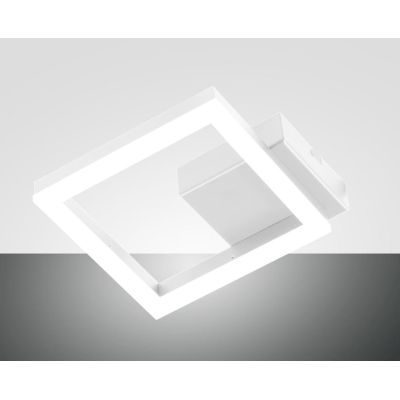 3394-24 BARD LAMPADA DA PARETE O SOFFITTO MODERNA DI FORMA QUADRATA LUMINOSO LED 11W IN 5 COLORI Fabas Luce - Cristalensi Shop O