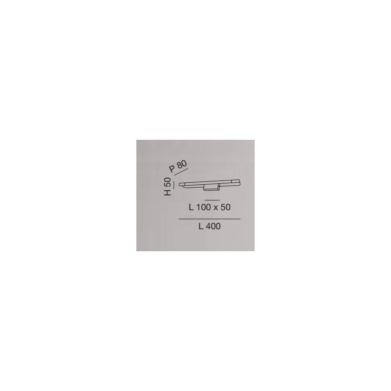 3552 RAPALLO APPLIQUE PER SPECCHIO DA BAGNO 3 MISURE IP44 LED INTEGRATO CROMO O OTTONE DI FABAS LUCE Fabas Luce - Cristalensi Sh