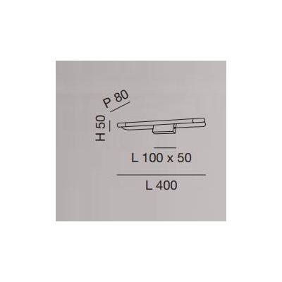 3552 RAPALLO APPLIQUE PER SPECCHIO DA BAGNO 3 MISURE IP44 LED INTEGRATO CROMO O OTTONE DI FABAS LUCE Fabas Luce - Cristalensi Sh