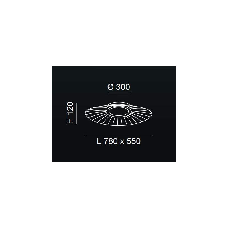 3625-65 VELA PLAFONIERA MODERNA IN METALLO BIANCO LED 40W LUCE 3000K DIMMERABILE DI FABAS LUCE Fabas Luce - Cristalensi Shop Onl