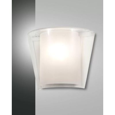 3682-21 VIKI APPLIQUE IN VETRO AMBRA,FUME O TRASPARENTE CON LAMPADINA E27 DI FABAS LUCE Fabas Luce - Cristalensi Shop Online