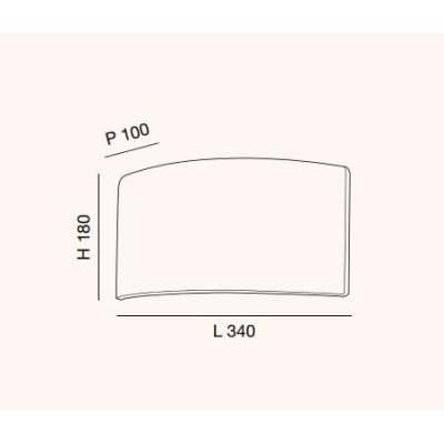 3708-21 ALIDE APPLIQUE A FASCIA IN VETRO AMBRA,FUME O TRASPARENTE CON LAMPADINA E27 DI FABAS LUCE Fabas Luce - Cristalensi Shop