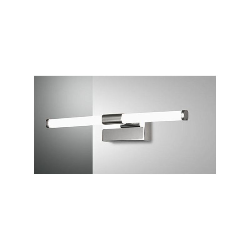 3720 AGO LAMPADA PER SPECCHIO DA BAGNO 2 MISURE IP44 LED INTEGRATO COLORI CROMO O NERO DI FABAS LUCE Fabas Luce - Cristalensi Sh