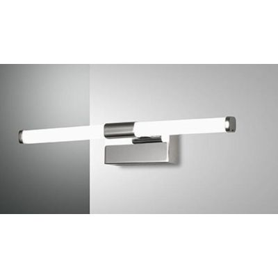 3720 AGO LAMPADA PER SPECCHIO DA BAGNO 2 MISURE IP44 LED INTEGRATO COLORI CROMO O NERO DI FABAS LUCE Fabas Luce - Cristalensi Sh