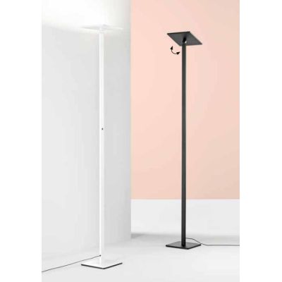 3550-12 IDEAL LAMPADA DA TERRA ORIENTABILE METALLO NERO O BIANCO DIMMERABILE DI FABAS LUCE Fabas Luce - Cristalensi Shop Online