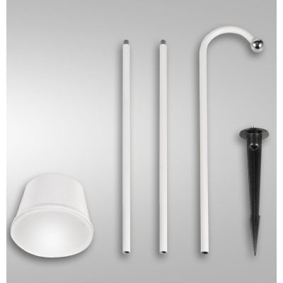 3742-72 ARMANDA PALETTO DA ESTERNO CON PICCHETTO ORIENTABILE IP54 CON BATTERIA RICARICABILE NERO,BIANCO O CORTEN Fabas Luce - Cr