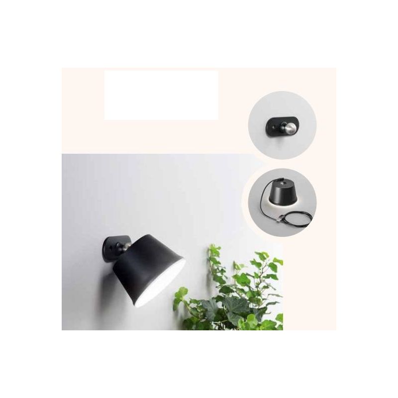 3742-71 ARMANDA LAMPADA PORTABILE MULTIFUNZIONE IP54 CON BATTERIA RICARICABILE NERO,BIANCO O CORTEN Fabas Luce - Cristalensi Sho