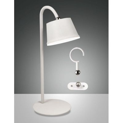 3742-71 ARMANDA LAMPADA PORTABILE MULTIFUNZIONE IP54 CON BATTERIA RICARICABILE NERO,BIANCO O CORTEN Fabas Luce - Cristalensi Sho