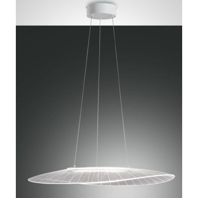 3625-45 VELA GRANDE LAMPADARIO A SOSPENSIONE MODERNO BIANCO LED 48W DI FABAS LUCE Fabas Luce - Cristalensi Shop Online