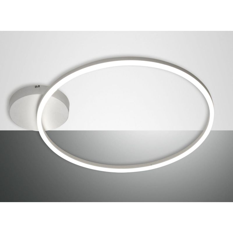 3508-61 GIOTTO PLAFONIERA MODERNA AD ANELLO CON LED INTEGRATO 36W BIANCA O NERA DELLA FABAS LUCE Fabas Luce - Cristalensi Shop O