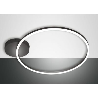 3508-61 GIOTTO PLAFONIERA MODERNA AD ANELLO CON LED INTEGRATO 36W BIANCA O NERA DELLA FABAS LUCE Fabas Luce - Cristalensi Shop O