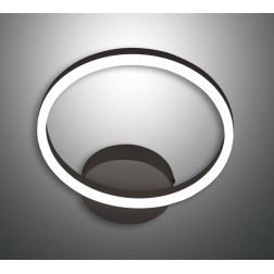 3508-21 GIOTTO APPLIQUE MODERNA AD ANELLO CON LED INTEGRATO 18W BIANCA O NERA DIMMERABILE Fabas Luce - Cristalensi Shop Online 2