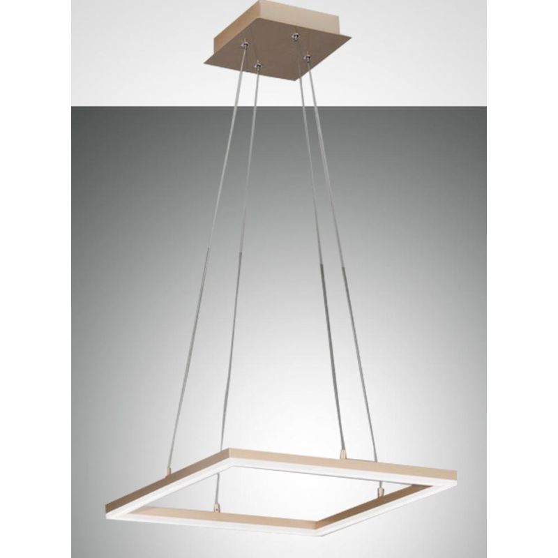 3394-40 BARD SOSPENSIONE MODERNA DI FORMA QUADRATA LED 39W BIANCO ORO ANTRACITE DELLA FABAS LUCE Fabas Luce - Cristalensi Shop O