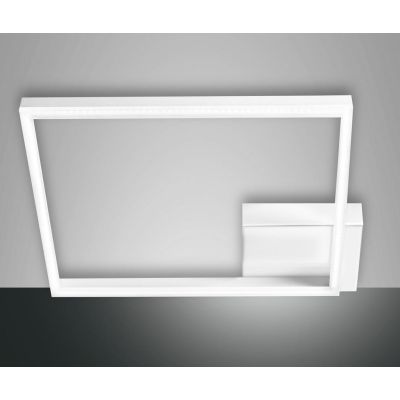 3394-62 BARD PLAFONIERA MODERNA DI FORMA QUADRATA CM 42X42 BIANCA LED 39W LUCE 4000K DI FABAS LUCE Fabas Luce - Cristalensi Shop
