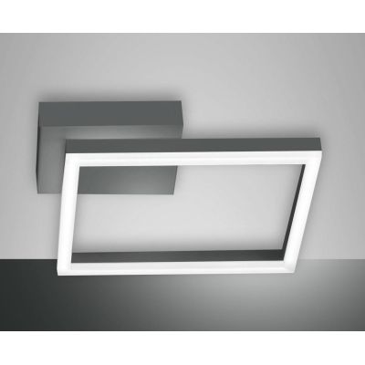 3394-21 BARD PLAFONIERA MODERNA DI FORMA QUADRATA CM 27X27 5 COLORI LED 22W Fabas Luce - Cristalensi Shop Online