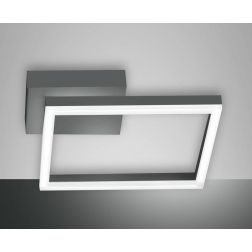 3394-23 BARD PLAFONIERA MODERNA DI FORMA QUADRATA CM 27X27 BIANCA O ANTRACITE LED 22W LUCE 4000K DI FABAS LUCE Fabas Luce - Cris 2