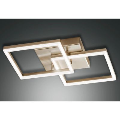 3394-22 BARD PLAFONIERA MODERNA 5 COLORI CON DUE QUADRATI LUMINOSI LED 39W DI FABAS LUCE Fabas Luce - Cristalensi Shop Online