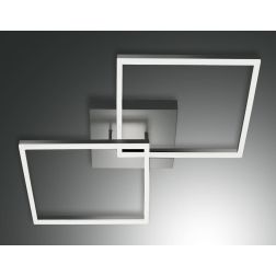 3394-66 BARD PLAFONIERA MODERNA CON DUE QUADRATI LUMINOSI BIANCA LED 52W LUCE 4000K DI FABAS LUCE Fabas Luce - Cristalensi Shop 2