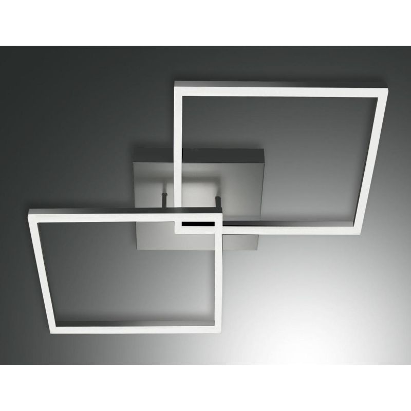 3394-66 BARD PLAFONIERA MODERNA CON DUE QUADRATI LUMINOSI BIANCA LED 52W LUCE 4000K DI FABAS LUCE Fabas Luce - Cristalensi Shop