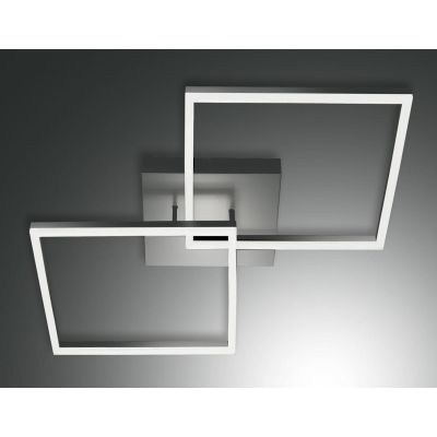 3394-66 BARD PLAFONIERA MODERNA CON DUE QUADRATI LUMINOSI BIANCA LED 52W LUCE 4000K DI FABAS LUCE Fabas Luce - Cristalensi Shop