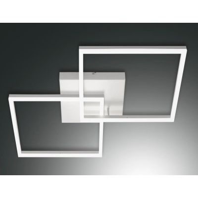 3394-66 BARD PLAFONIERA MODERNA CON DUE QUADRATI LUMINOSI BIANCA LED 52W LUCE 4000K DI FABAS LUCE Fabas Luce - Cristalensi Shop