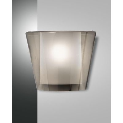 3682-21 VIKI APPLIQUE IN VETRO AMBRA,FUME O TRASPARENTE CON LAMPADINA E27 DI FABAS LUCE Fabas Luce - Cristalensi Shop Online