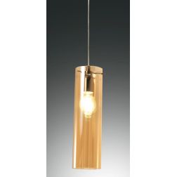 3480-40 SINTESI SOSPENSIONE CILINDRICA AD UNA SOLA LUCE IN VETRO AMBRA O FUME DELLA FABAS LUCE Fabas Luce - Cristalensi Shop Onl 2