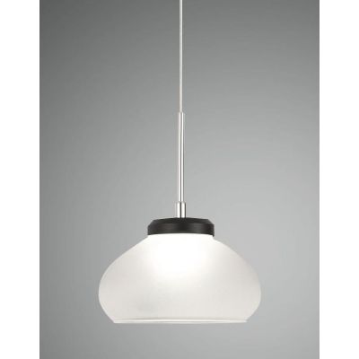 3547-40 ARABELLA SOSPENSIONE MODERNA AD UNA LUCE IN VETRO SOFFIATO BIANCO AMBRA E FUME DI FABAS LUCE Fabas Luce - Cristalensi Sh
