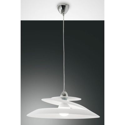 3357-42 ARAGON SOSPENSIONE MODERNA A SPIRALE BIANCA LED INTEGRATO 18W DELLA FABAS LUCE Fabas Luce - Cristalensi Shop Online
