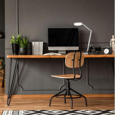 3551-30 REGINA LAMPADA DA TAVOLO MODERNA ORIENTABILE IN METALLO NERO BIANCO ALLUMINIO DI FABAS LUCE Fabas Luce - Cristalensi Sho