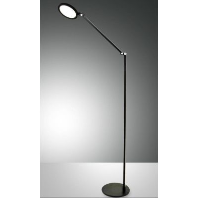 3551-11 REGINA LAMPADA DA TERRA IN ALLUMINIO NERA BIANCA o ALLUMINIO DIMMERABILE DI FABAS LUCE Fabas Luce - Cristalensi Shop Onl