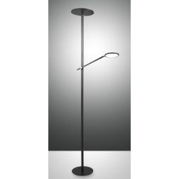 3551-10 REGINA LAMPADA DA TERRA A DOPPIA EMISSIONE DI LUCE NERA O BIANCA DIMMERABILE DI FABAS LUCE Fabas Luce - Cristalensi Shop 2