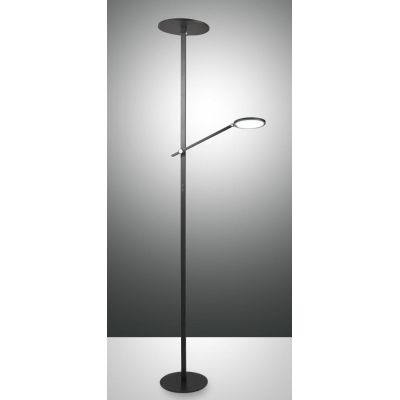 3551-10 REGINA LAMPADA DA TERRA A DOPPIA EMISSIONE DI LUCE NERA O BIANCA DIMMERABILE DI FABAS LUCE Fabas Luce - Cristalensi Shop
