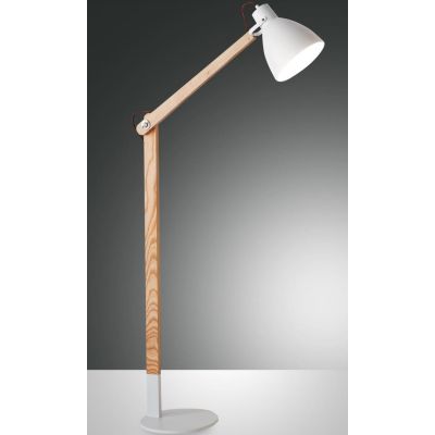 3644-11 SVEVA PIANTANA ORIENTABILE IN LEGNO E METALLO NERO O BIANCO DI FABAS LUCE Fabas Luce - Cristalensi Shop Online