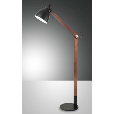 3644-11 SVEVA PIANTANA ORIENTABILE IN LEGNO E METALLO NERO O BIANCO DI FABAS LUCE Fabas Luce - Cristalensi Shop Online