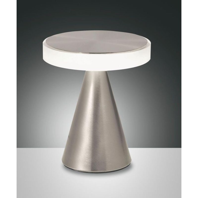3386-34 NEUTRA LAMPADA DA TAVOLO PICCOLA PIRAMIDALE IN METALLO A LED 4 COLORI DI FABAS LUCE Fabas Luce - Cristalensi Shop Online
