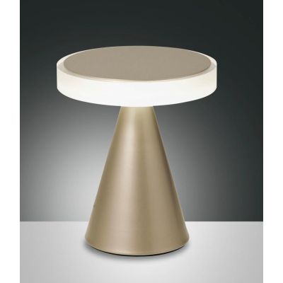 3386-34 NEUTRA LAMPADA DA TAVOLO PICCOLA PIRAMIDALE IN METALLO A LED 4 COLORI DI FABAS LUCE Fabas Luce - Cristalensi Shop Online