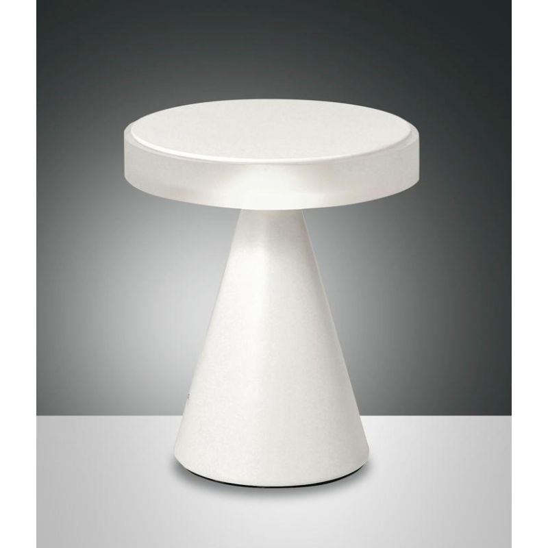 3386-34 NEUTRA LAMPADA DA TAVOLO PICCOLA PIRAMIDALE IN METALLO A LED 4 COLORI DI FABAS LUCE Fabas Luce - Cristalensi Shop Online