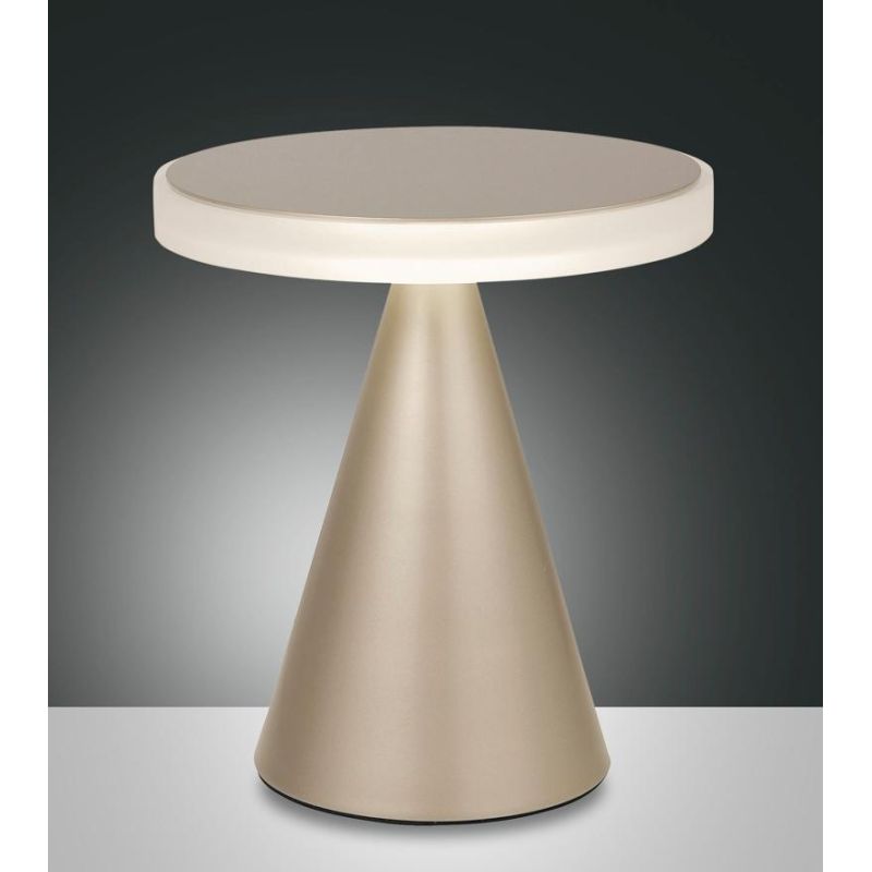 3386-35 NEUTRA LAMPADA DA TAVOLO PIRAMIDALE IN METALLO A LED 5 COLORI DI FABAS LUCE Fabas Luce - Cristalensi Shop Online