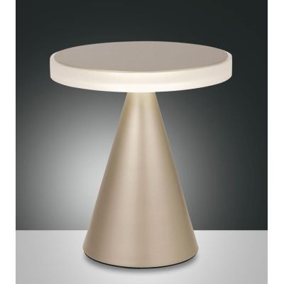 3386-35 NEUTRA LAMPADA DA TAVOLO PIRAMIDALE IN METALLO A LED 5 COLORI DI FABAS LUCE Fabas Luce - Cristalensi Shop Online