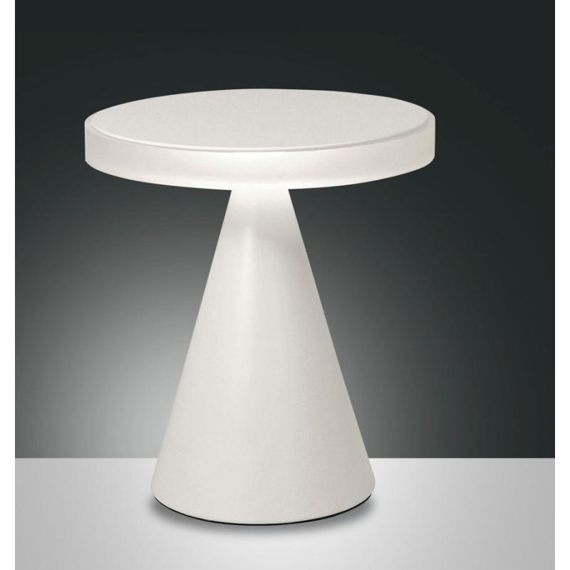 3386-35 NEUTRA LAMPADA DA TAVOLO PIRAMIDALE IN METALLO A LED 5 COLORI DI FABAS LUCE Fabas Luce - Cristalensi Shop Online