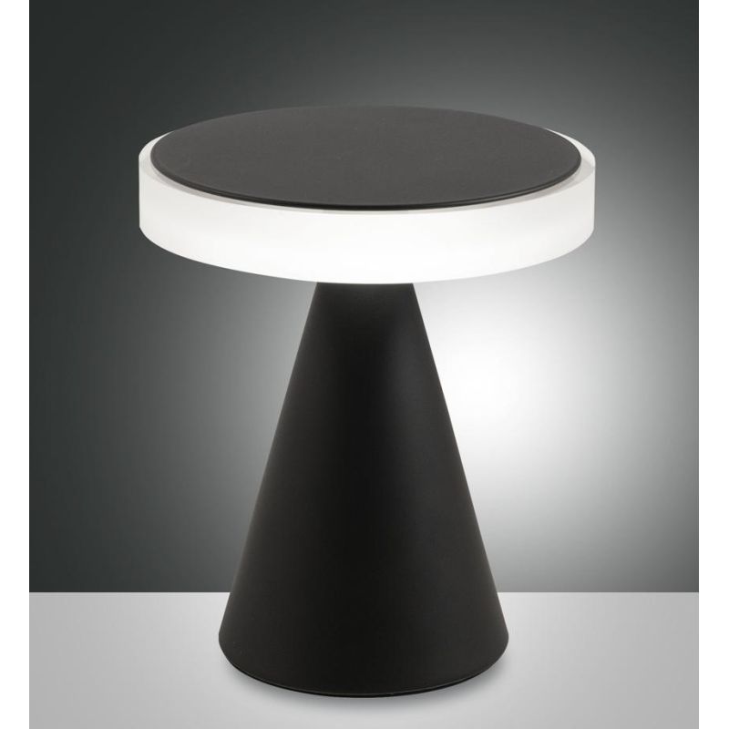 3386-35 NEUTRA LAMPADA DA TAVOLO PIRAMIDALE IN METALLO A LED 5 COLORI DI FABAS LUCE Fabas Luce - Cristalensi Shop Online