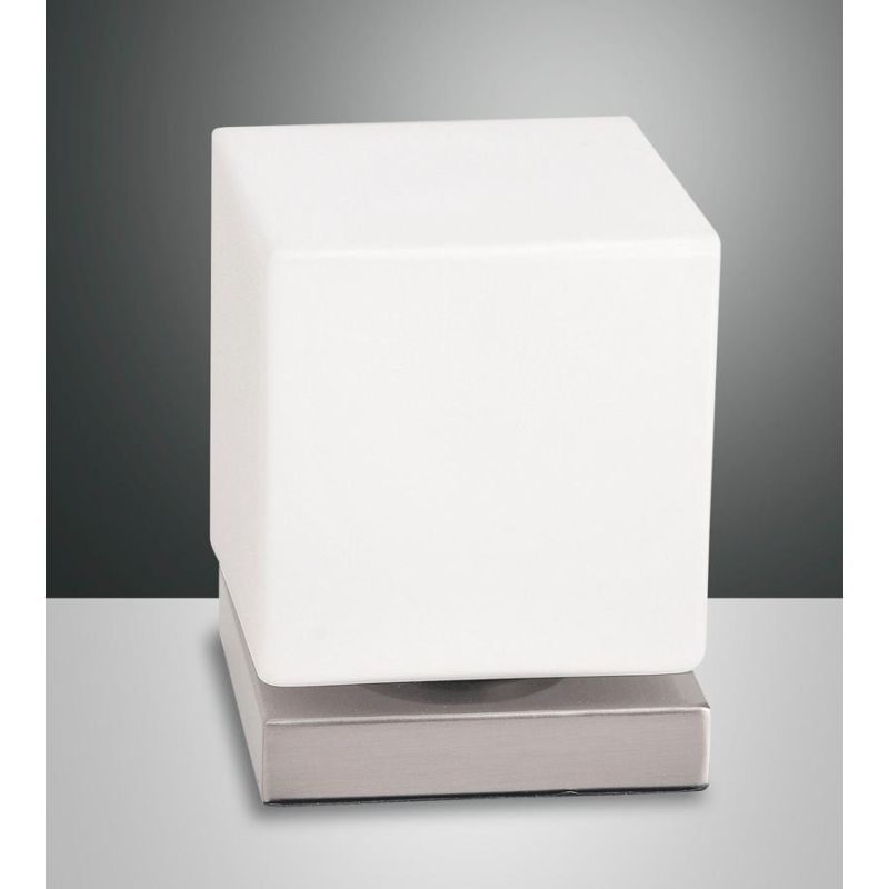 3407-30 BRENTA LAMPADA DA TAVOLO MODERNA LED 6W TOUCH DIMMER ORO O NICKEL DI FABAS LUCE Fabas Luce - Cristalensi Shop Online