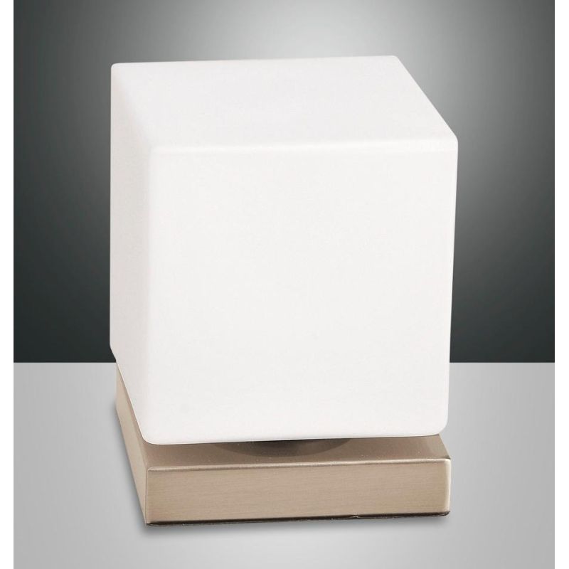 3407-30 BRENTA LAMPADA DA TAVOLO MODERNA LED 6W TOUCH DIMMER ORO O NICKEL DI FABAS LUCE Fabas Luce - Cristalensi Shop Online